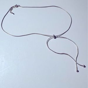 COPY - 925 sterling silver adjustable necklace